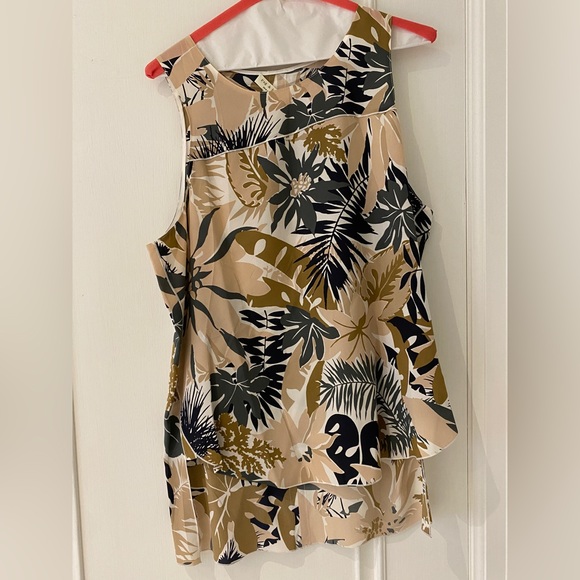 rag & bone silk printed sleeveless blouse - Picture 2 of 7